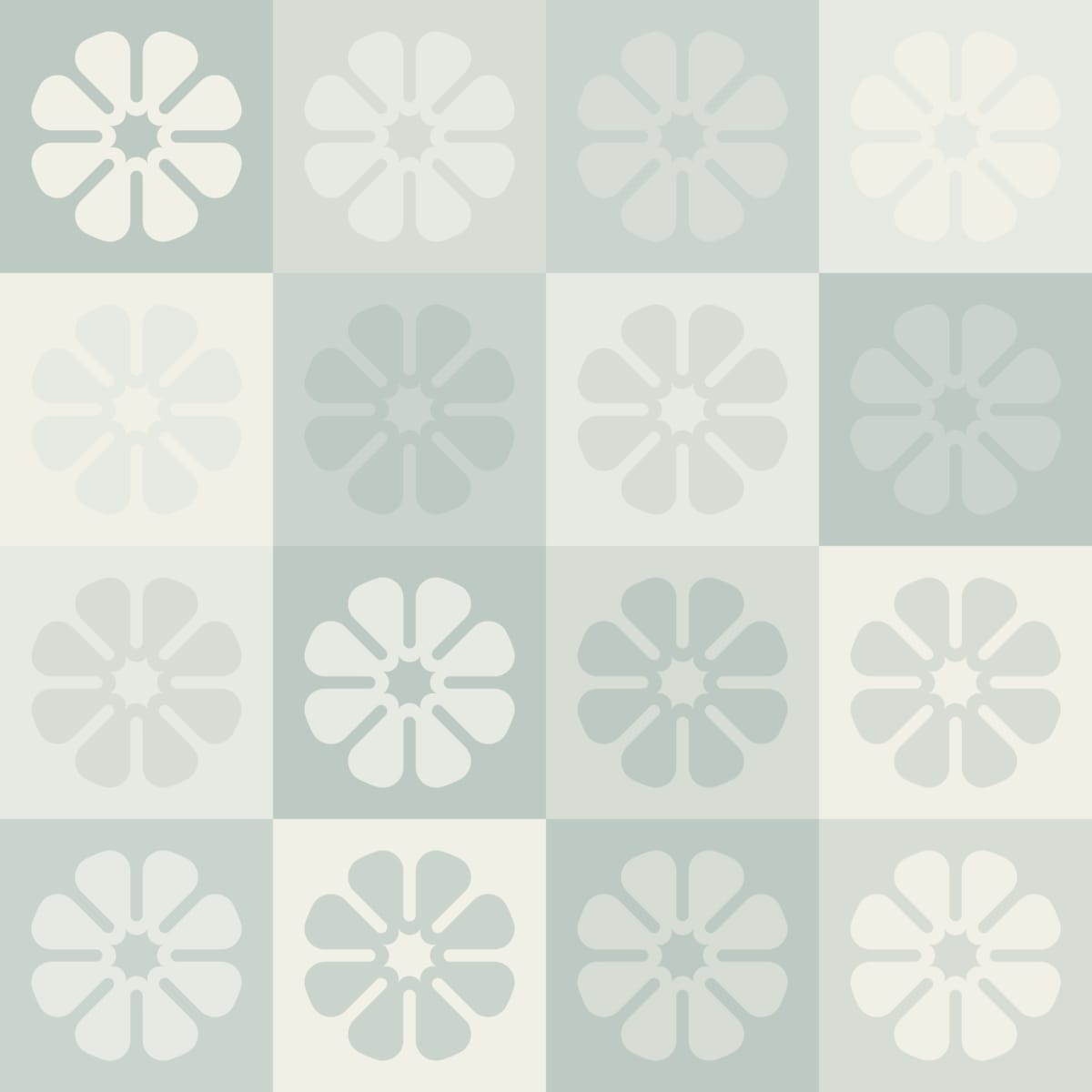 Geometric Pattern: Amapola: Antique / Red Wolf