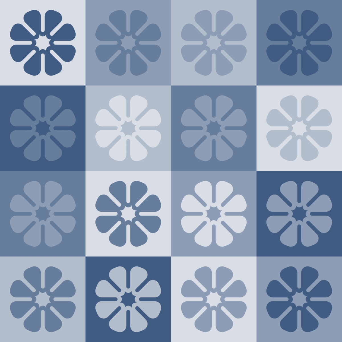 Geometric Pattern: Amapola: Cesco / Red Wolf