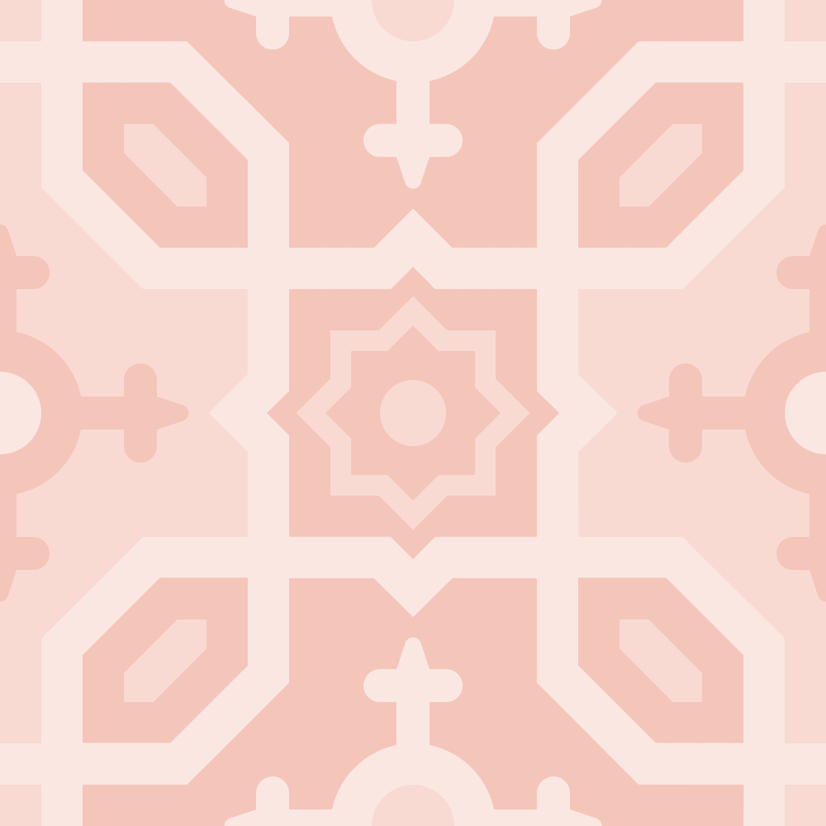 Geometric Pattern: Templo: Antique / Red Wolf