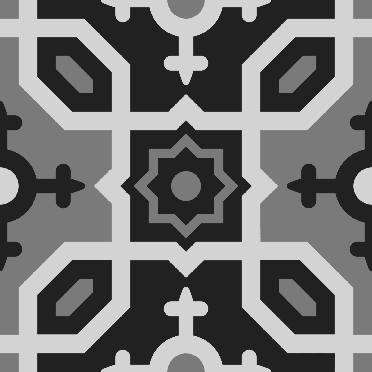 Geometric Pattern: Templo: Cesco / Red Wolf
