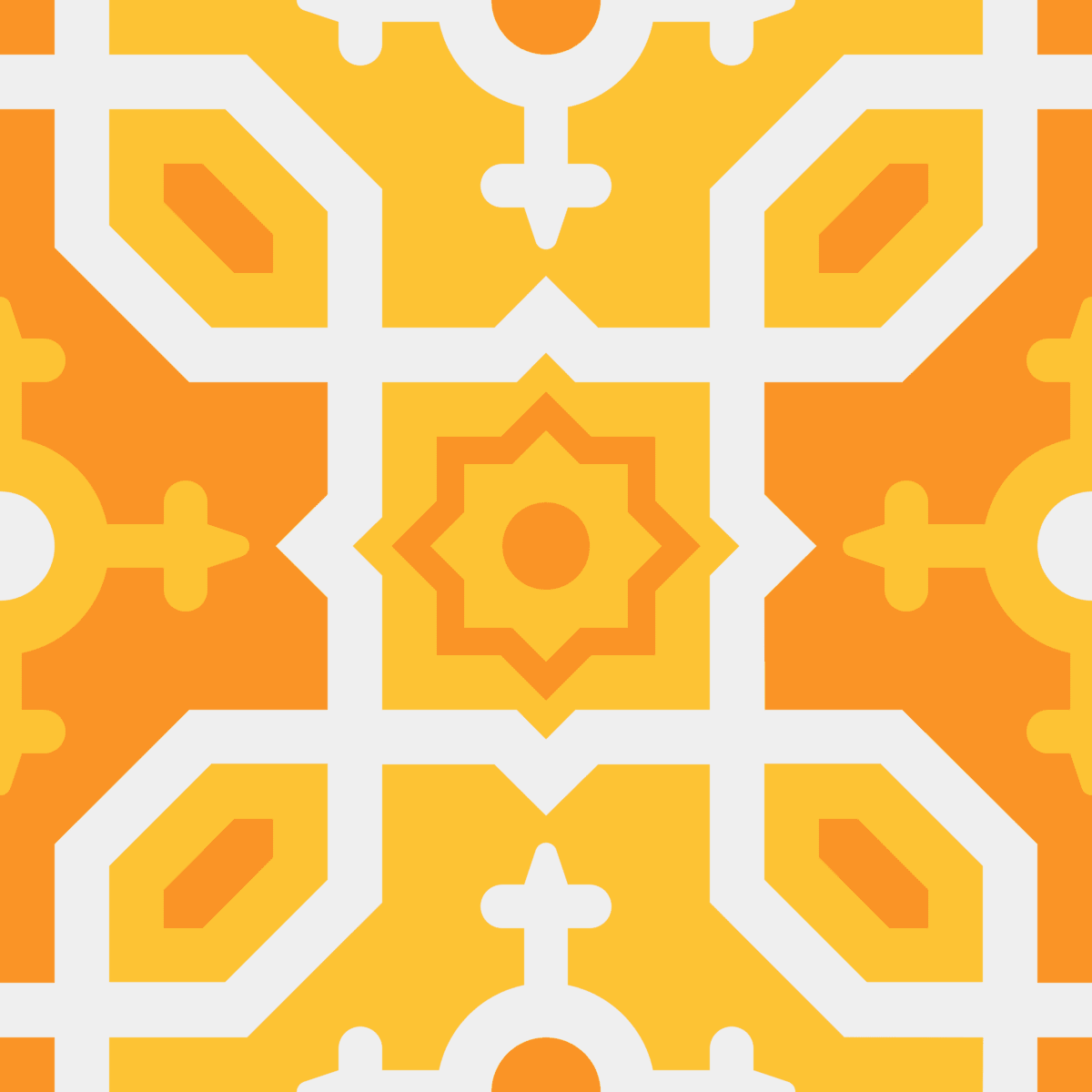 Geometric Pattern: Templo: Moderna Light / Red Wolf