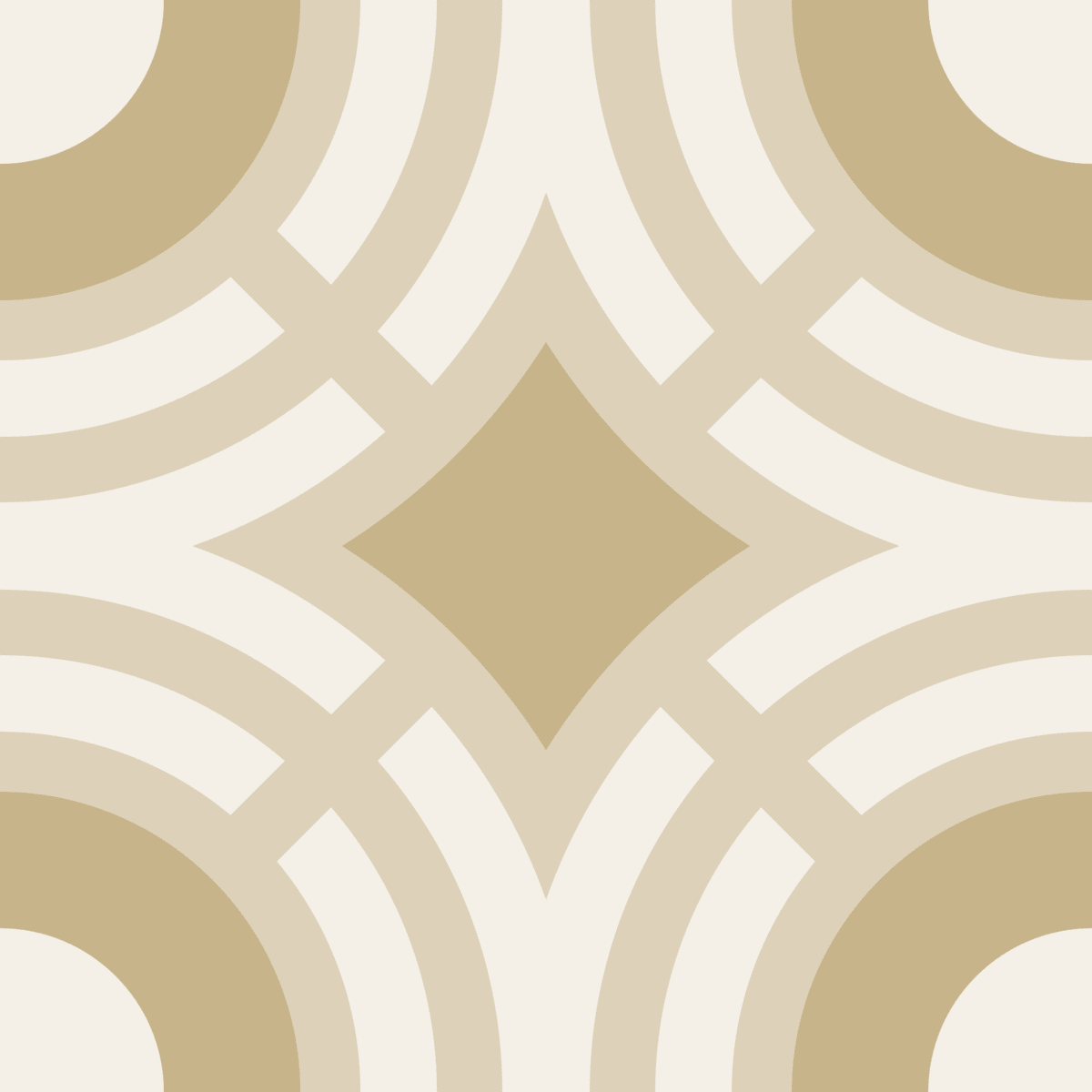 Geometric Pattern: Chapateo: Stone Light / Red Wolf