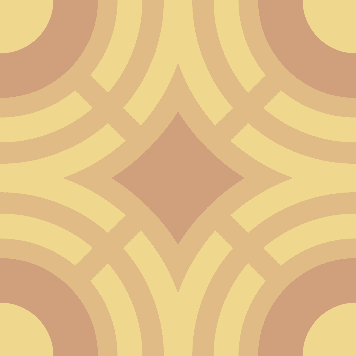 Geometric Pattern: Chapateo: Antique Light / Red Wolf