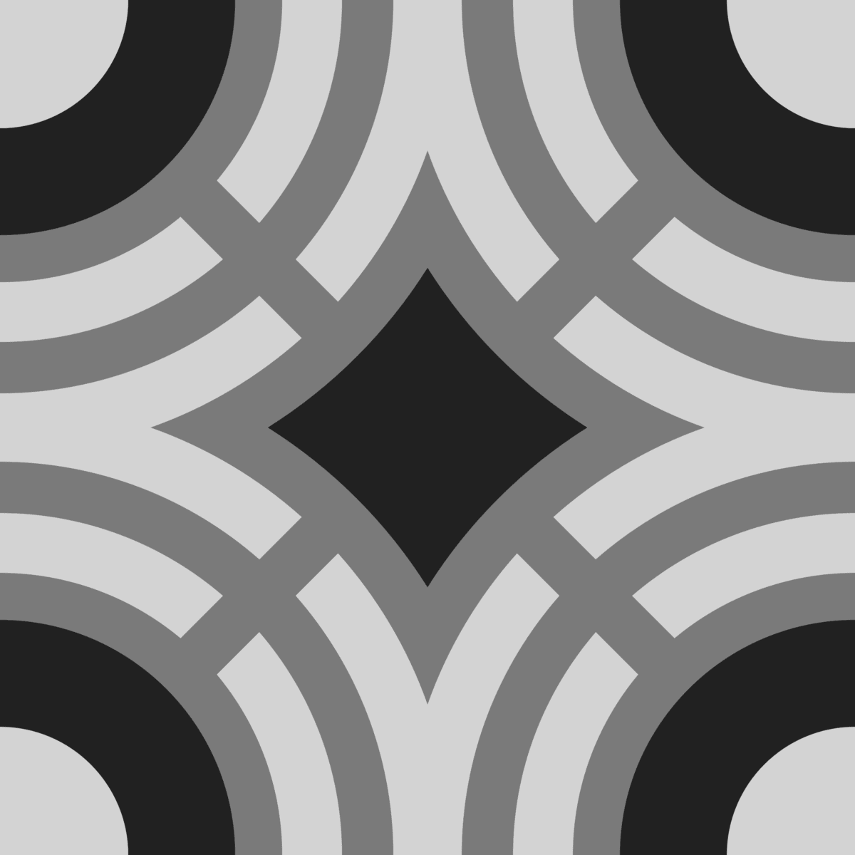 Geometric Pattern: Chapateo: Cesco Light / Red Wolf