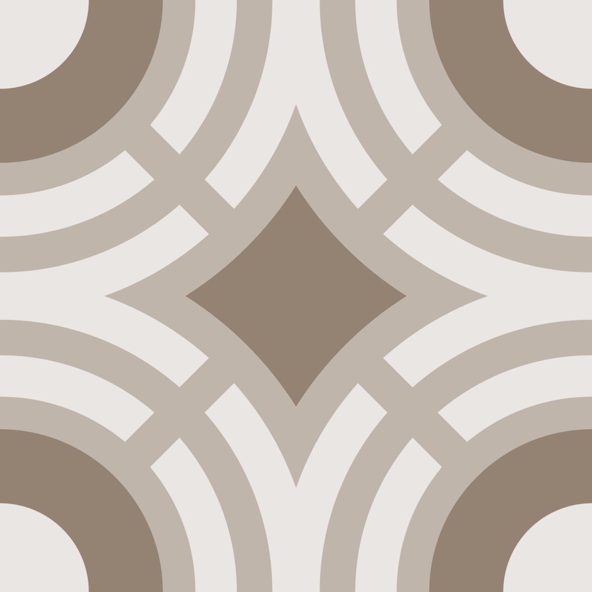 Geometric Pattern: Chapateo: Cesco Light / Red Wolf