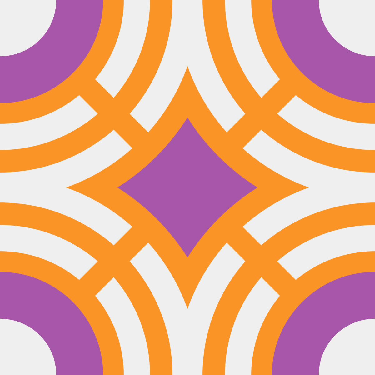 Geometric Pattern: Chapateo: Moderna Light / Red Wolf