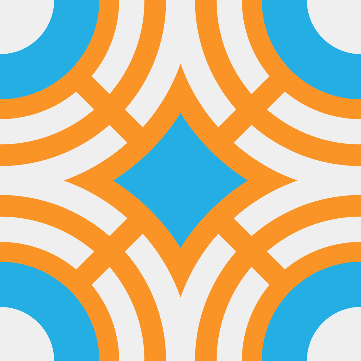 Geometric Pattern: Chapateo: Moderna Light / Red Wolf