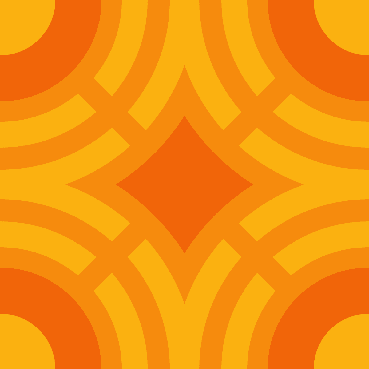 Geometric Pattern: Chapateo: Gemstone Light / Red Wolf