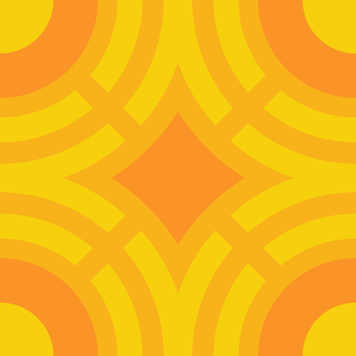 Geometric Pattern: Chapateo: Gemstone Light / Red Wolf