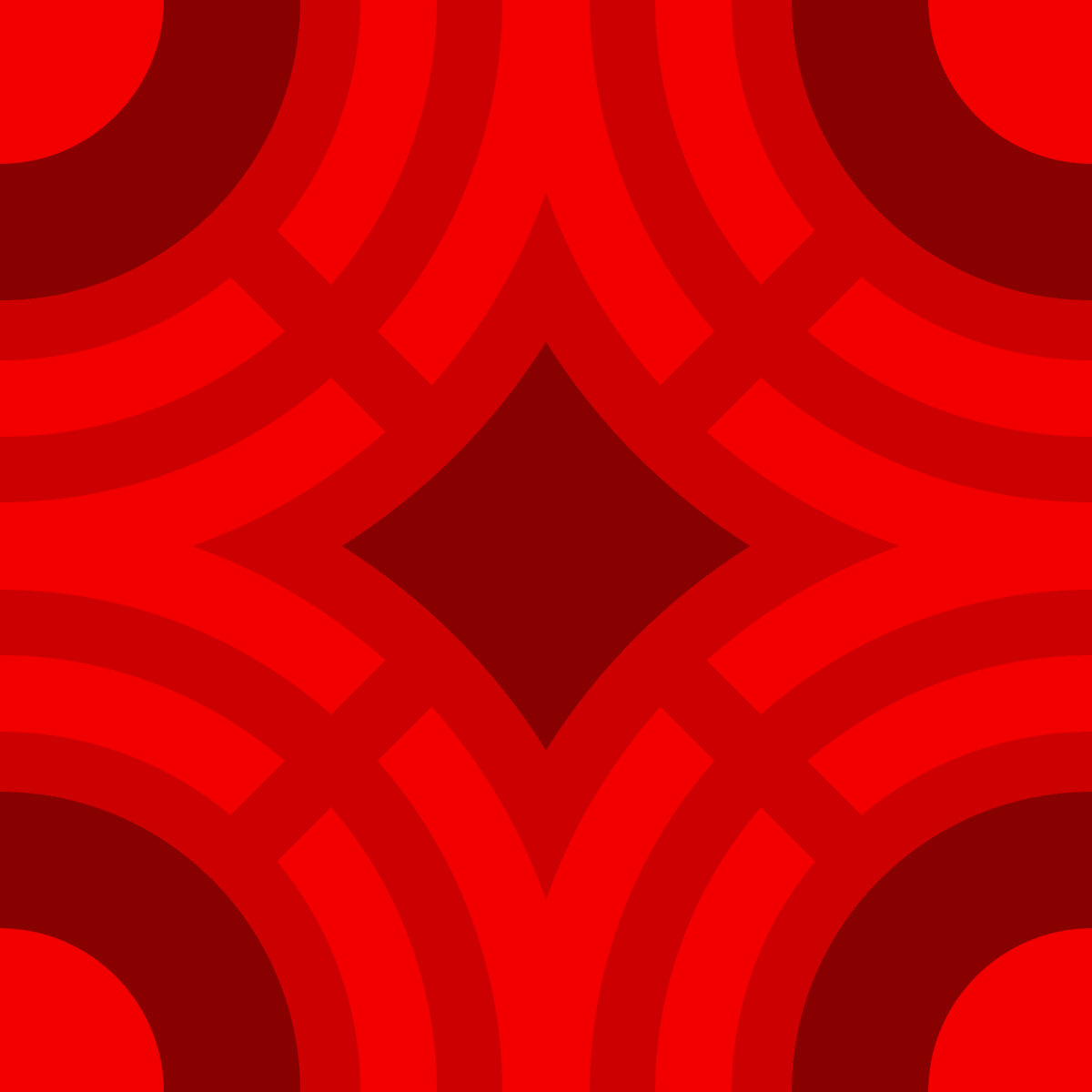 Geometric Pattern: Chapateo: Gemstone Light / Red Wolf