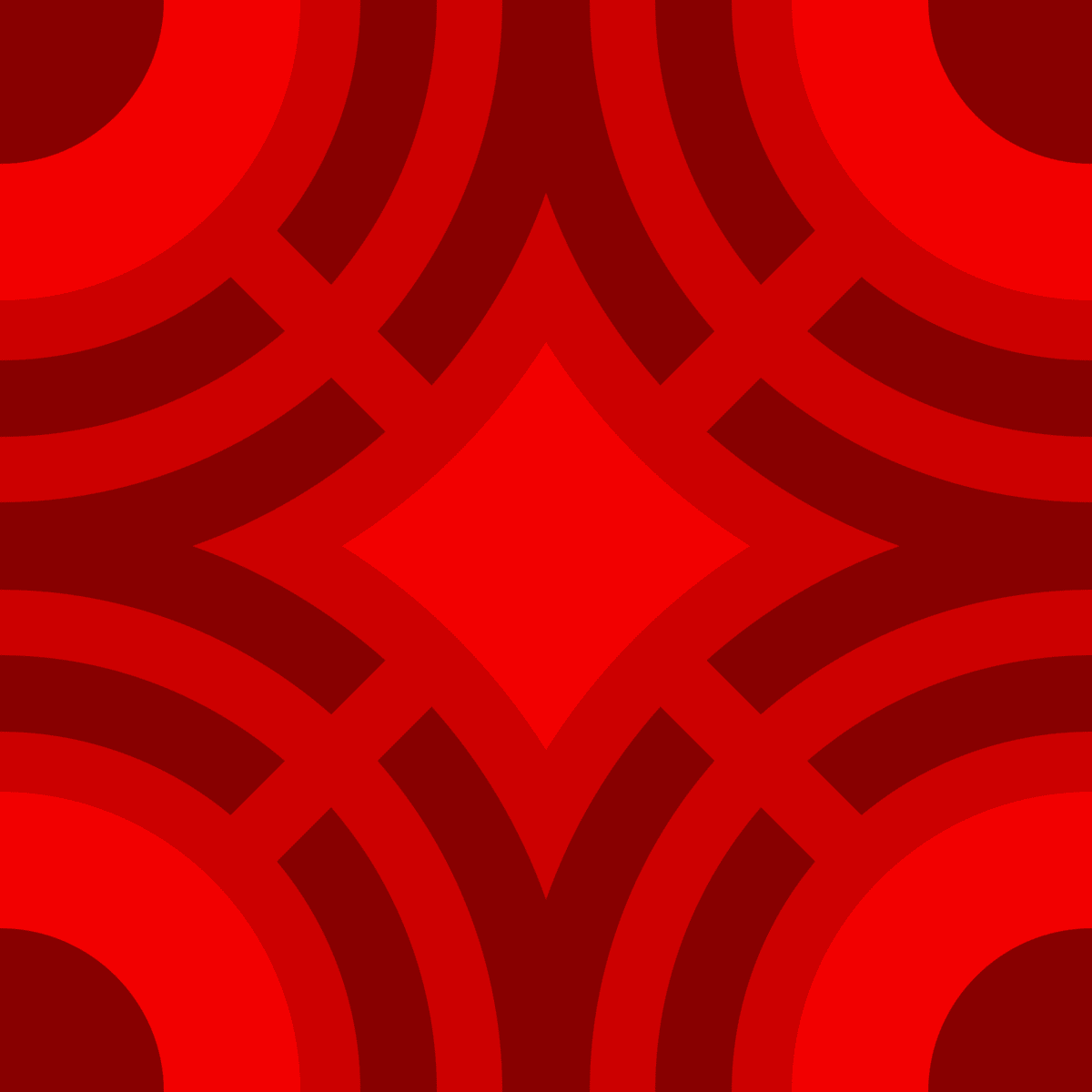 Geometric Pattern: Chapateo: Gemstone Dark / Red Wolf