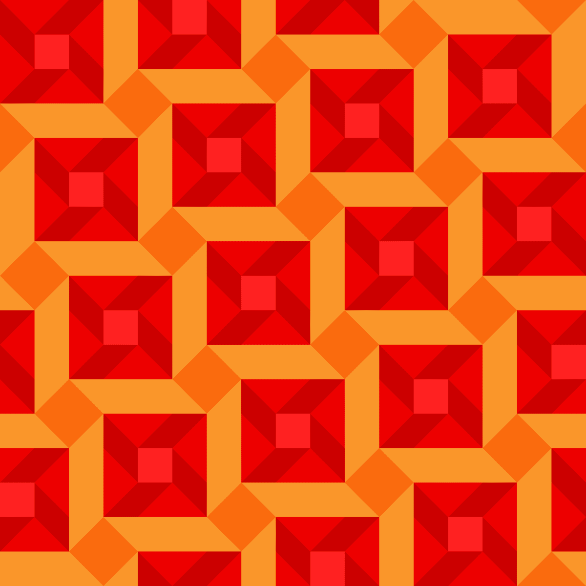 Geometric Pattern: Sanchez: Moderna / Red Wolf