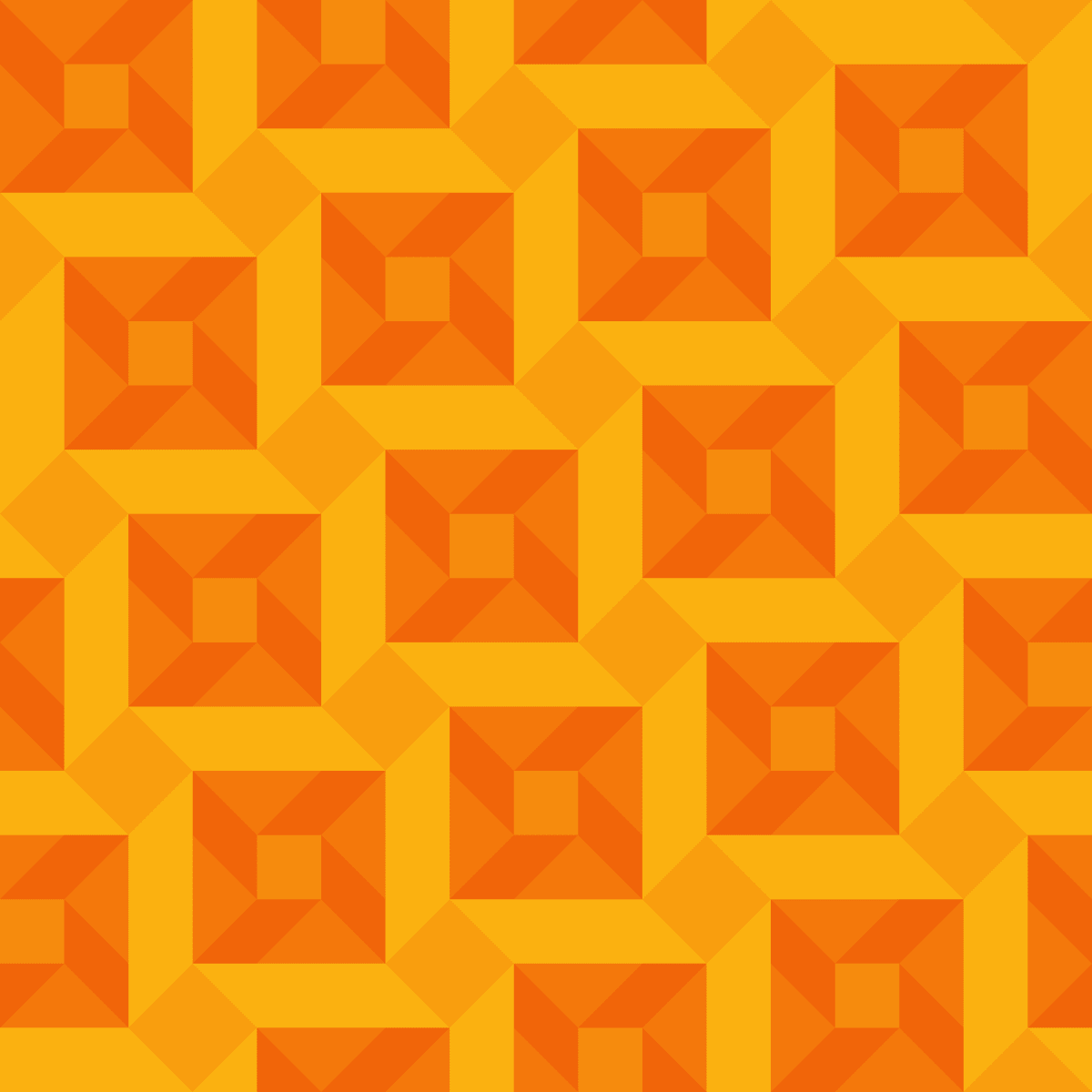 Geometric Pattern: Sanchez: Gemstone / Red Wolf