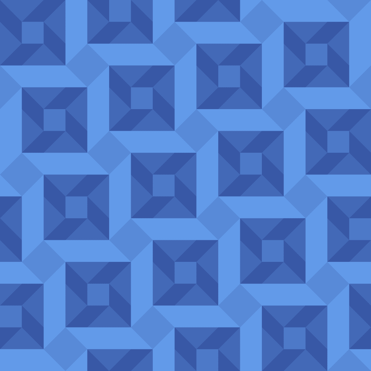 Geometric Pattern: Sanchez: Gemstone / Red Wolf