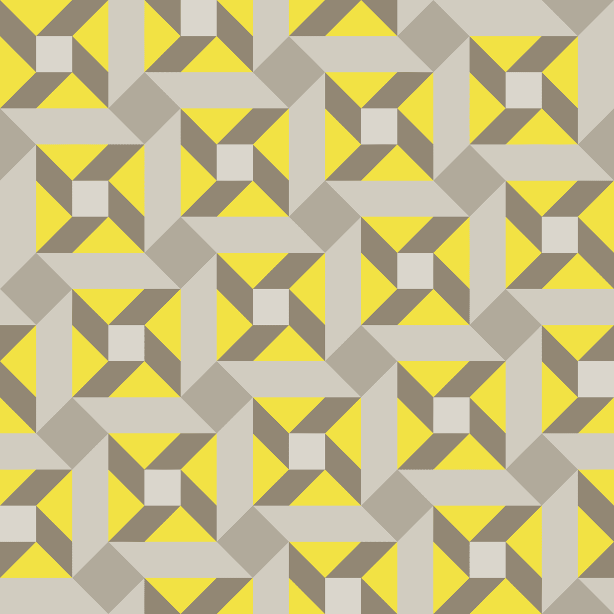 Geometric Pattern: Sanchez: Seasons / Red Wolf