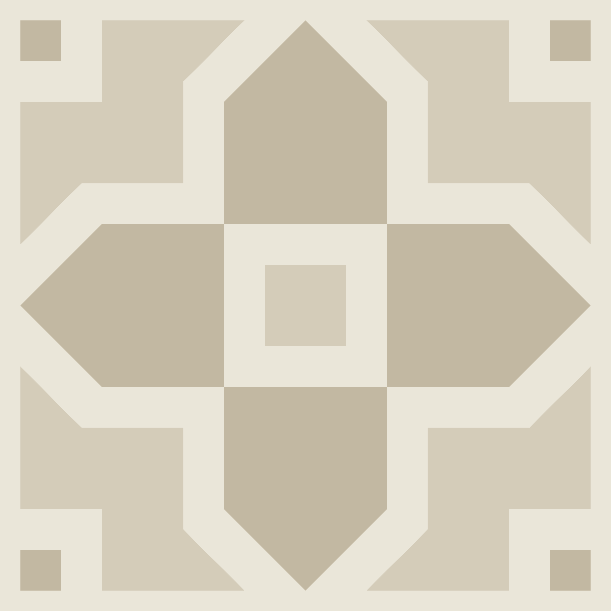 Geometric Pattern: Rosca: Antique / Red Wolf