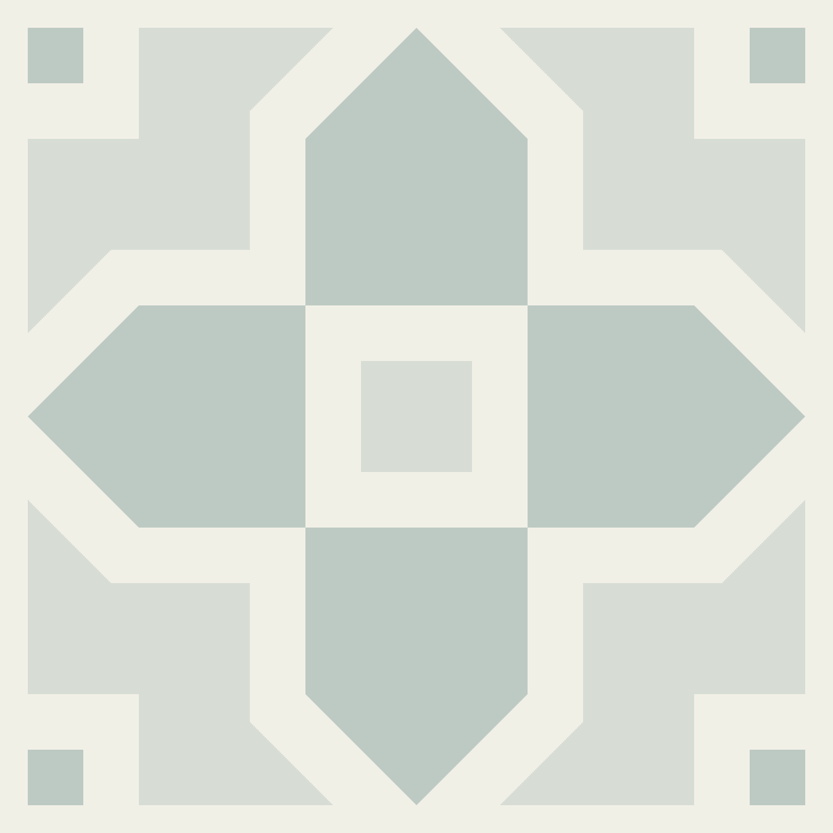 Geometric Pattern: Rosca: Antique / Red Wolf