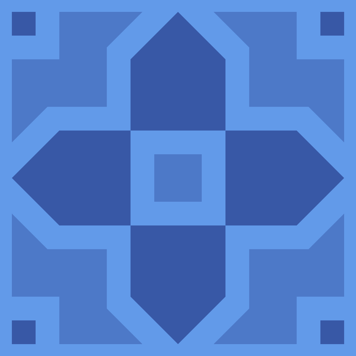 Geometric Pattern: Rosca: Gemstone / Red Wolf