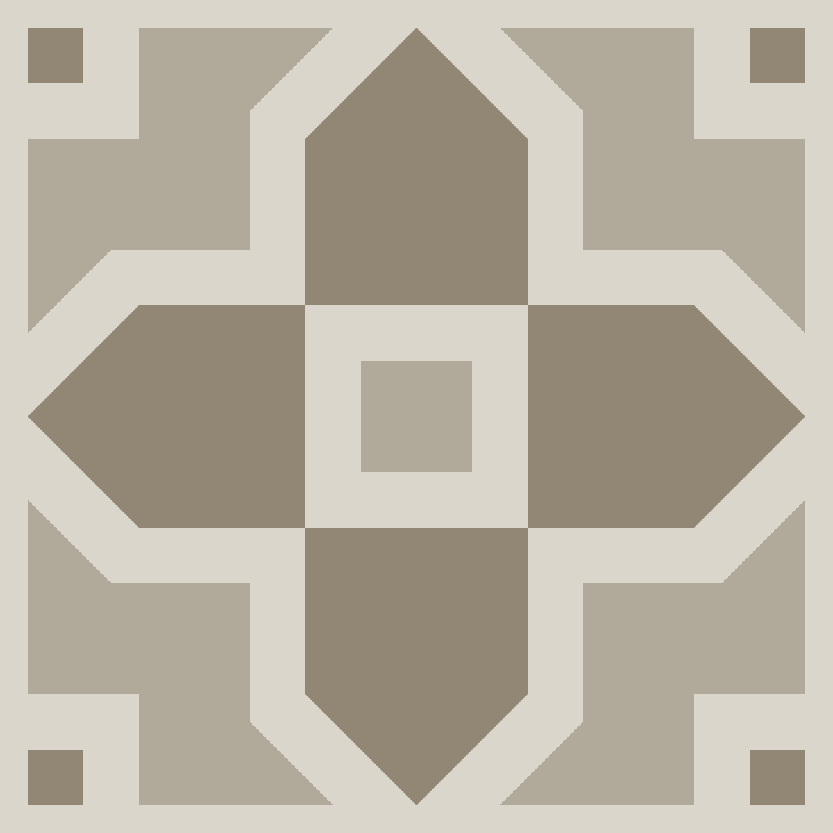 Geometric Pattern: Rosca: Season / Red Wolf