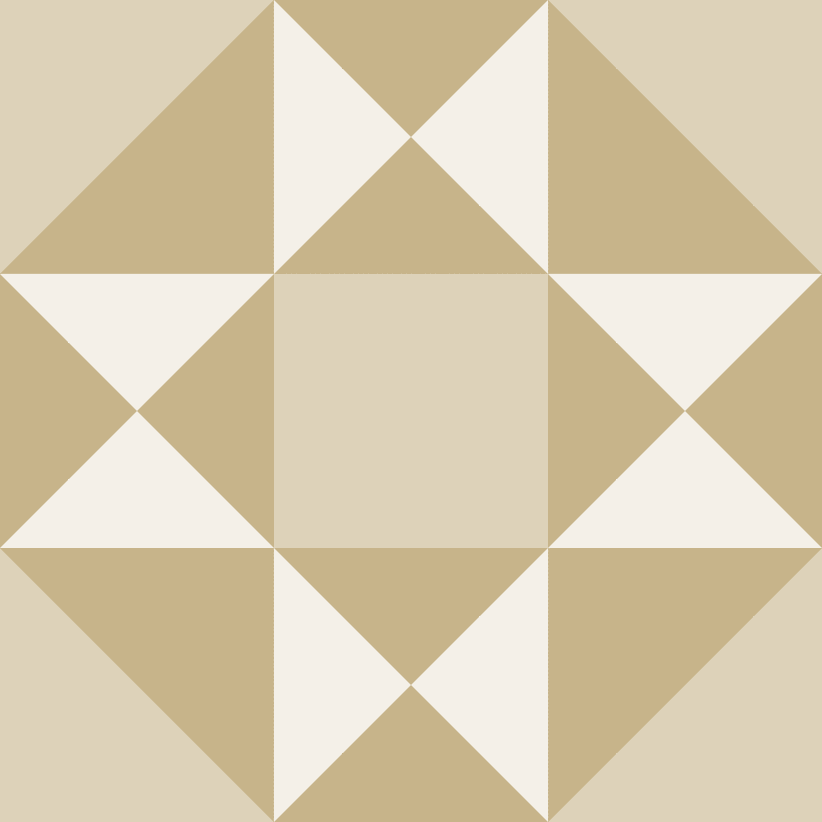 Geometric Pattern: Southwark: Stone / Red Wolf