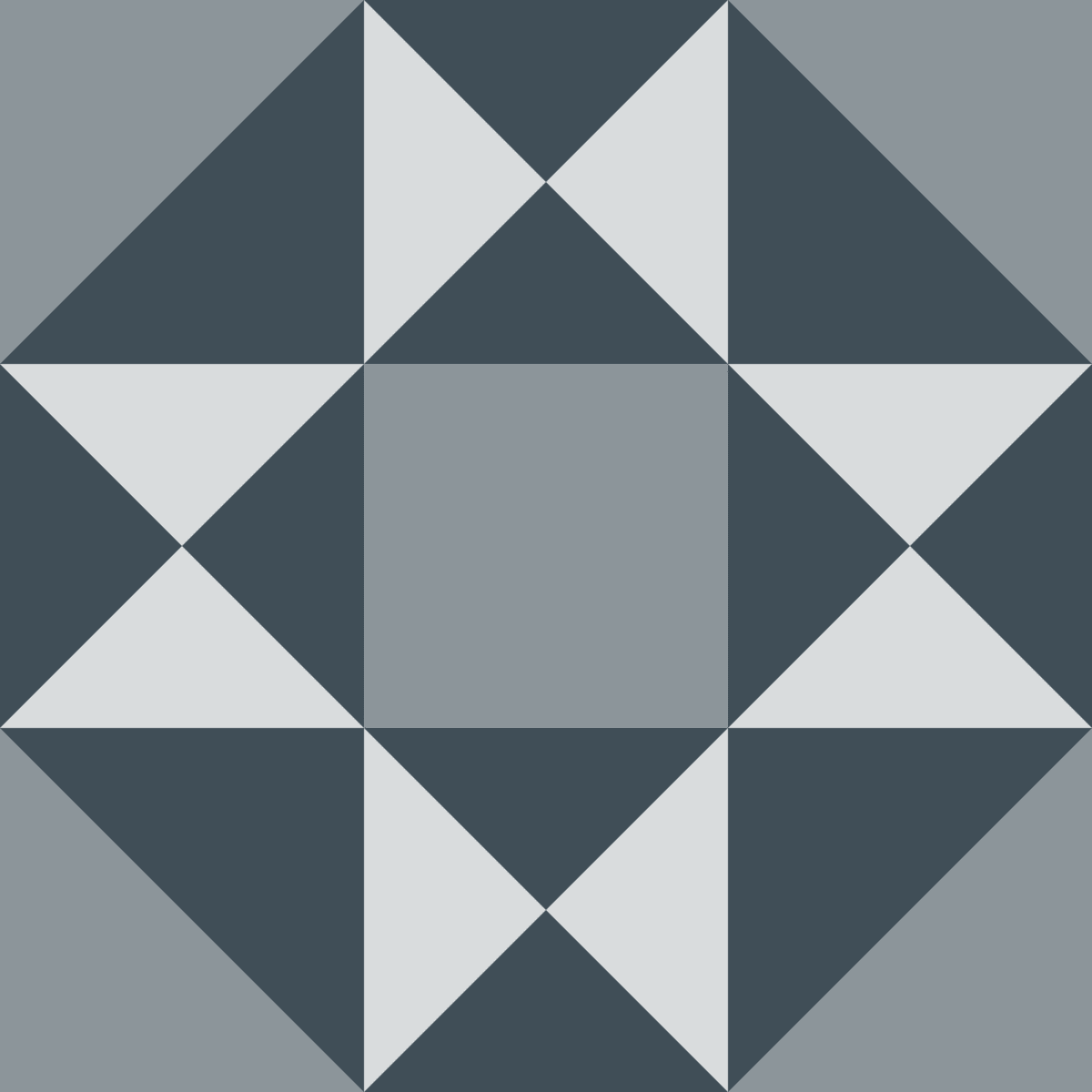 Geometric Pattern: Southwark: Stone / Red Wolf