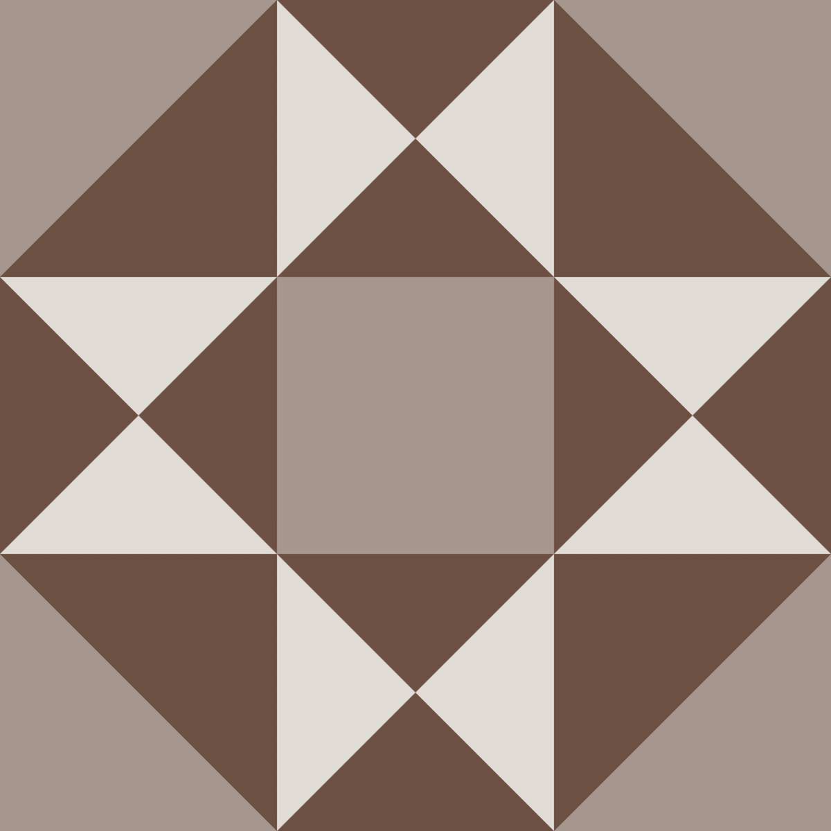 Geometric Pattern: Southwark: Stone / Red Wolf