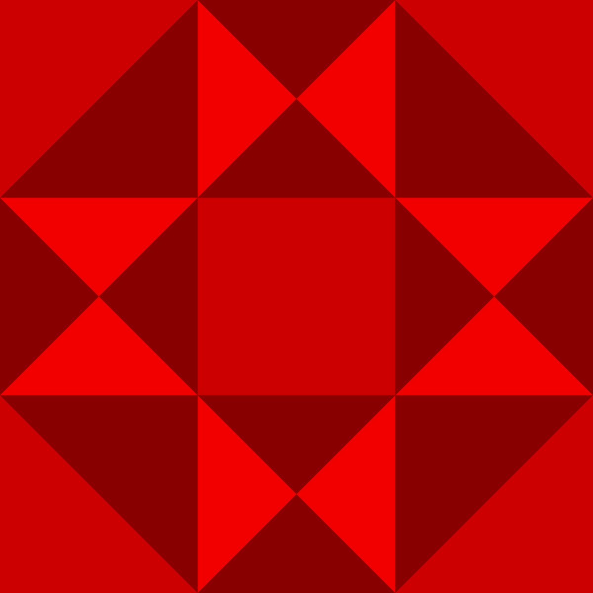 Geometric Pattern: Southwark: Gemstone / Red Wolf