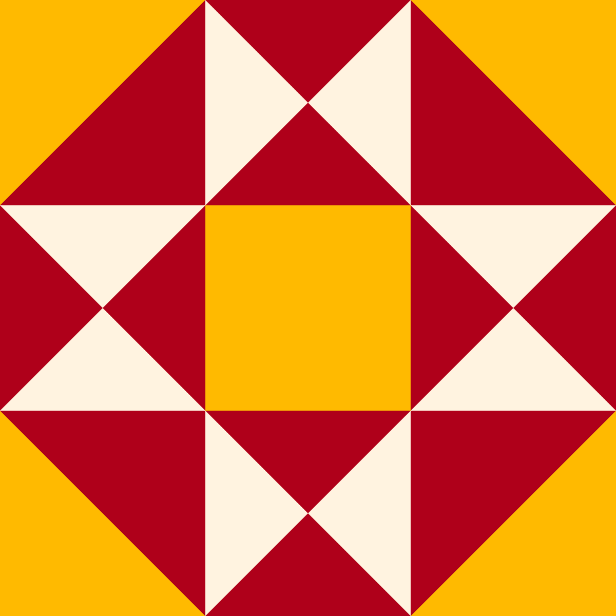 Geometric Pattern: Southwark: Art Deco / Red Wolf