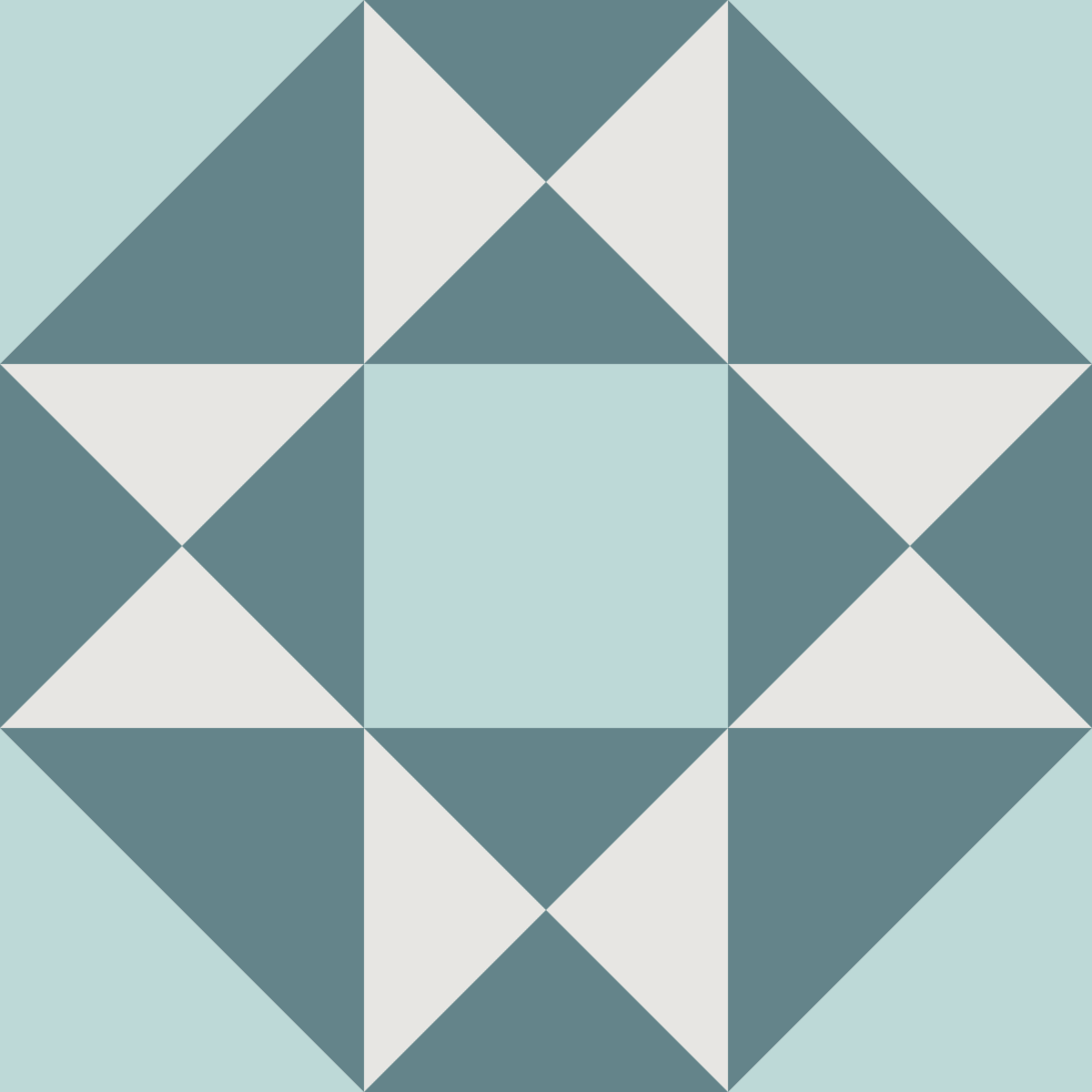 Geometric Pattern: Southwark: Art Deco / Red Wolf