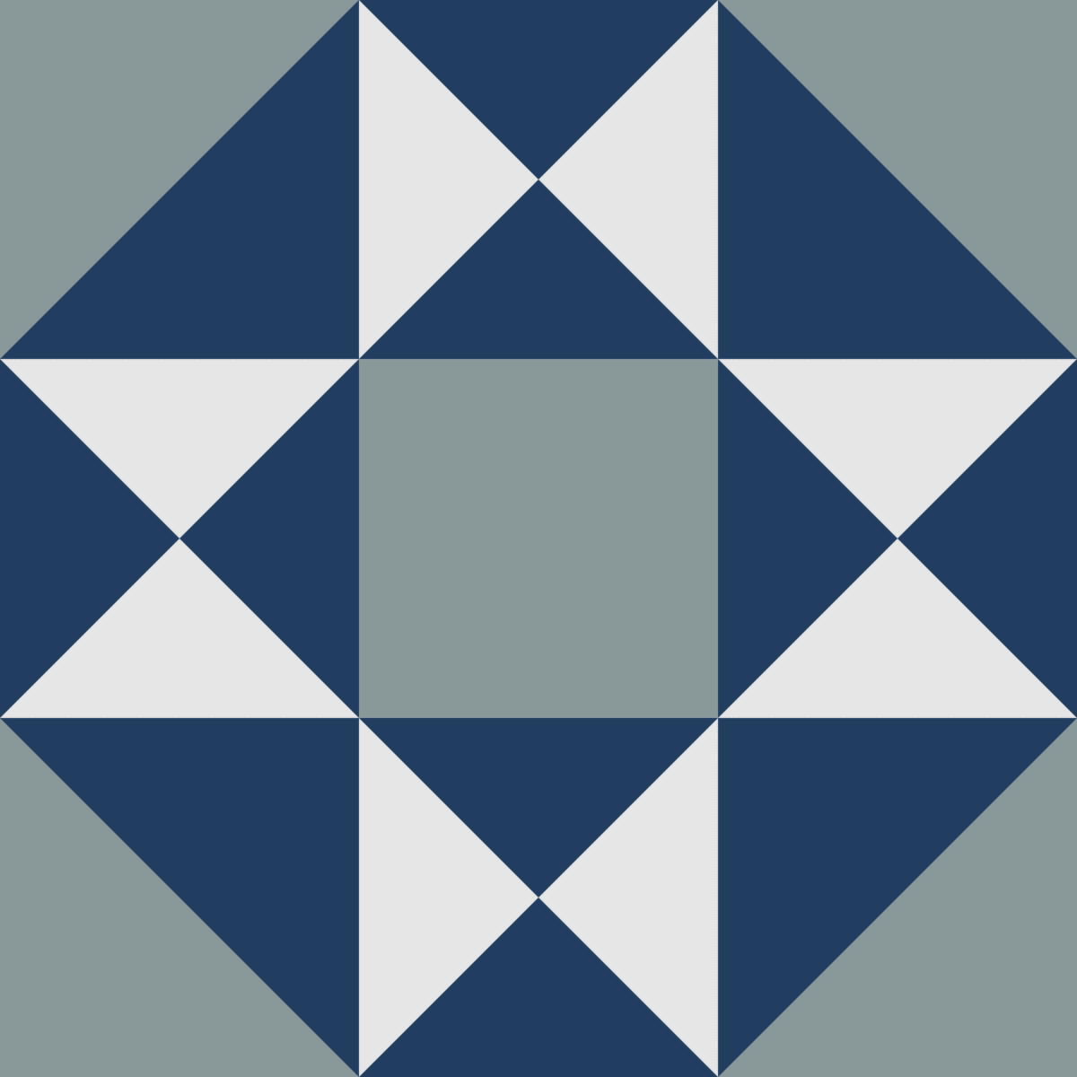 Geometric Pattern: Southwark: Art Deco / Red Wolf