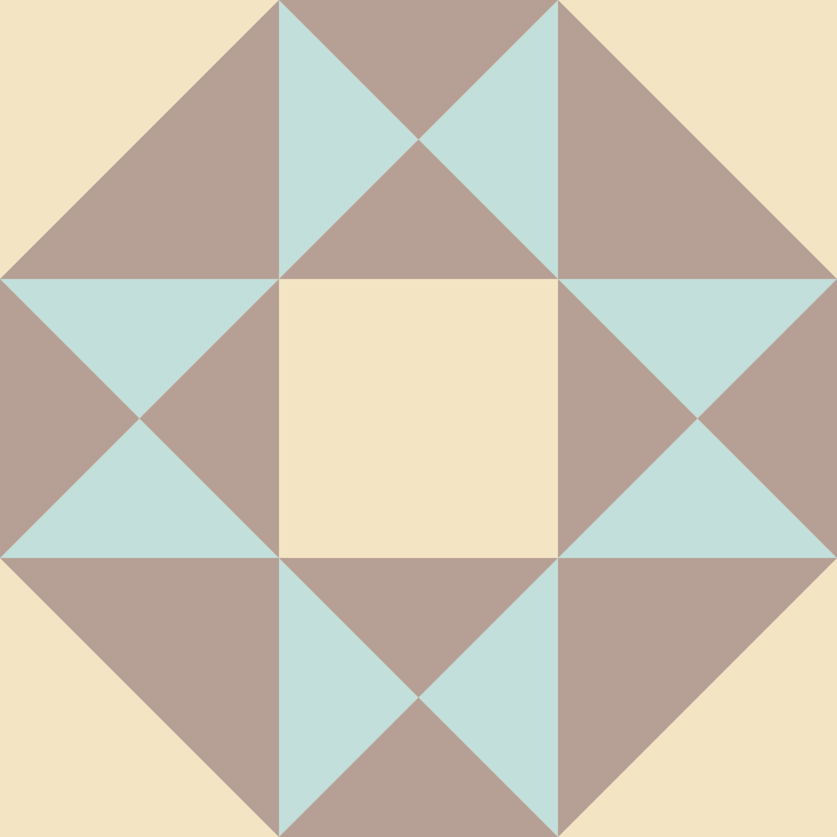 Geometric Pattern: Southwark: Garden / Red Wolf