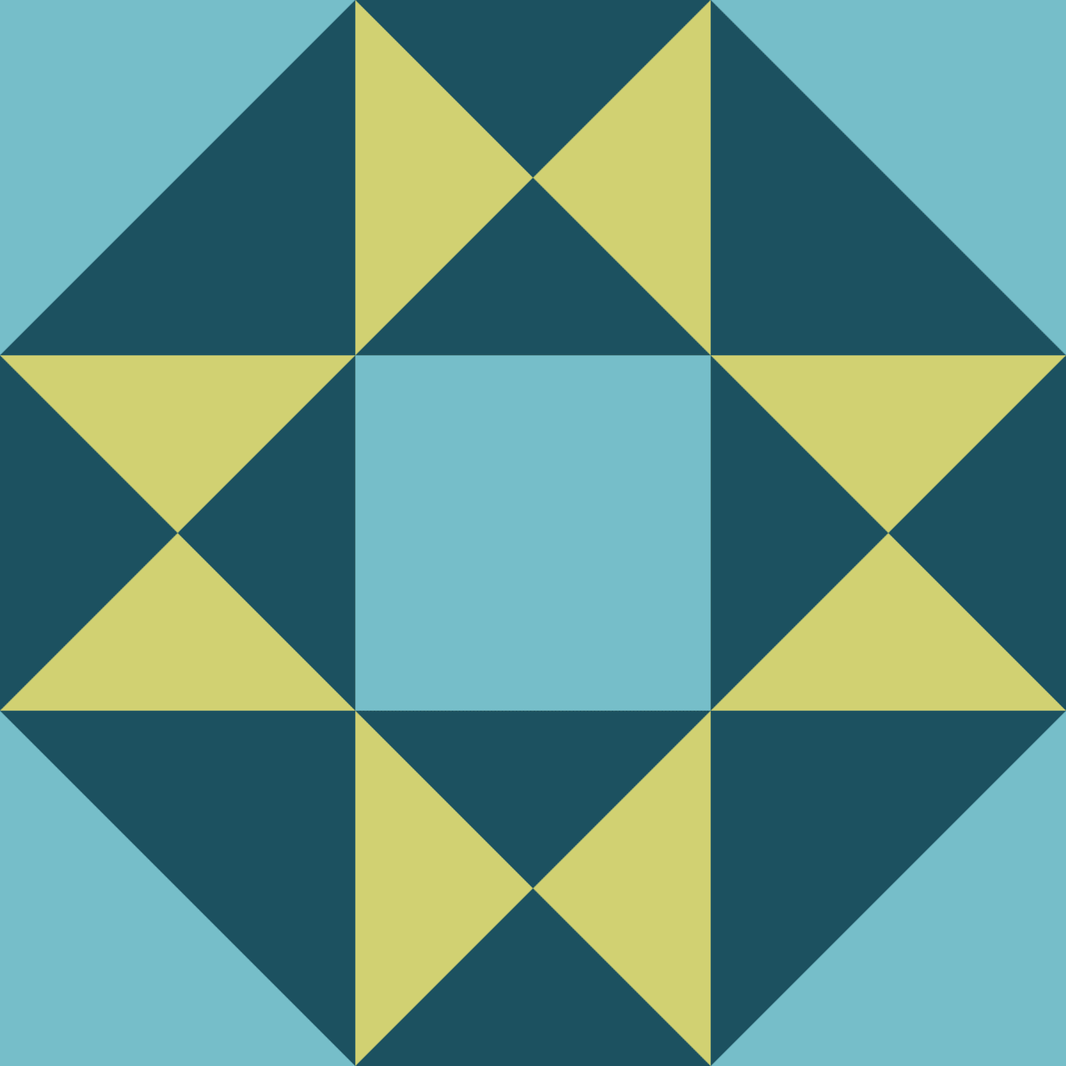 Geometric Pattern: Southwark: Garden / Red Wolf