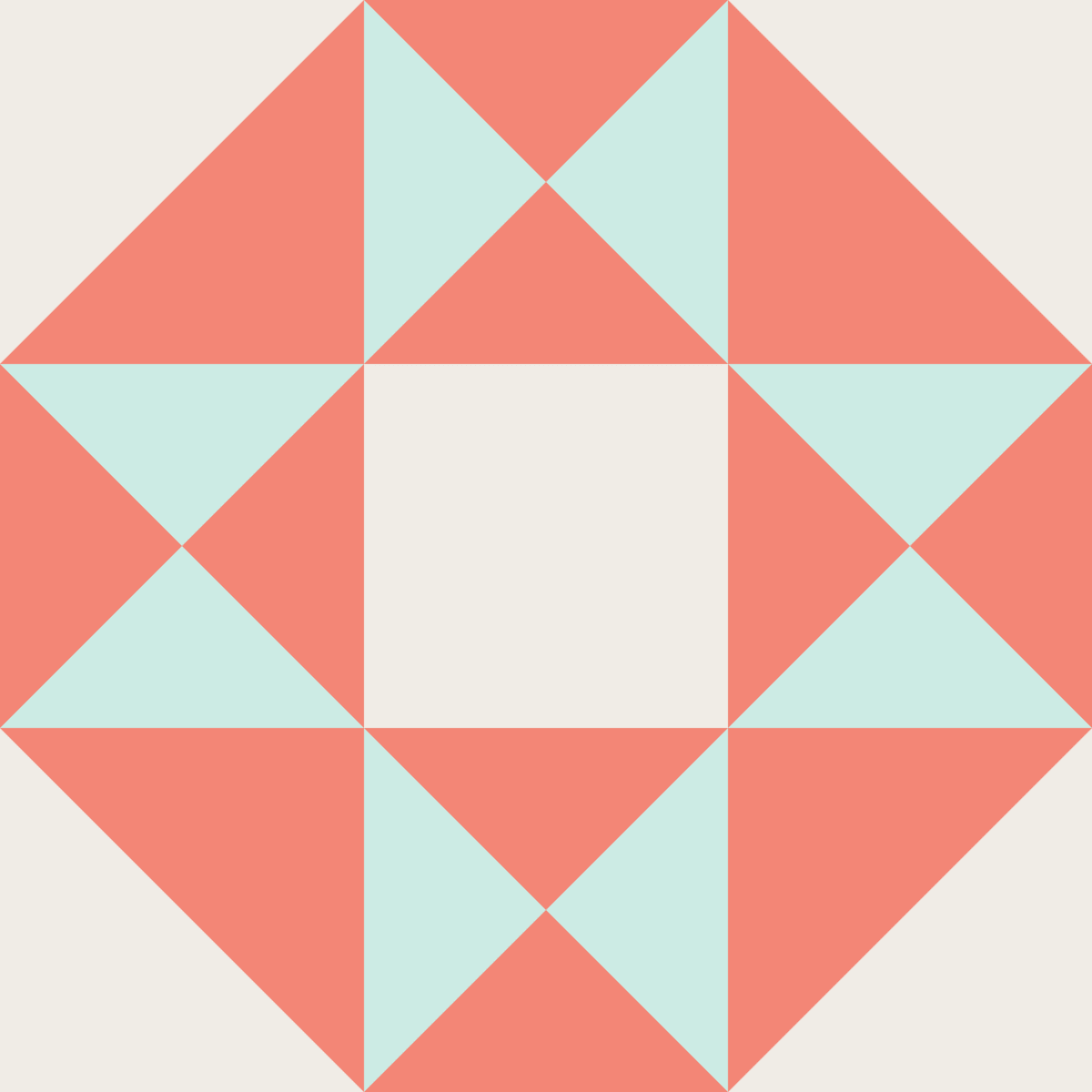 Geometric Pattern: Southwark: Garden / Red Wolf