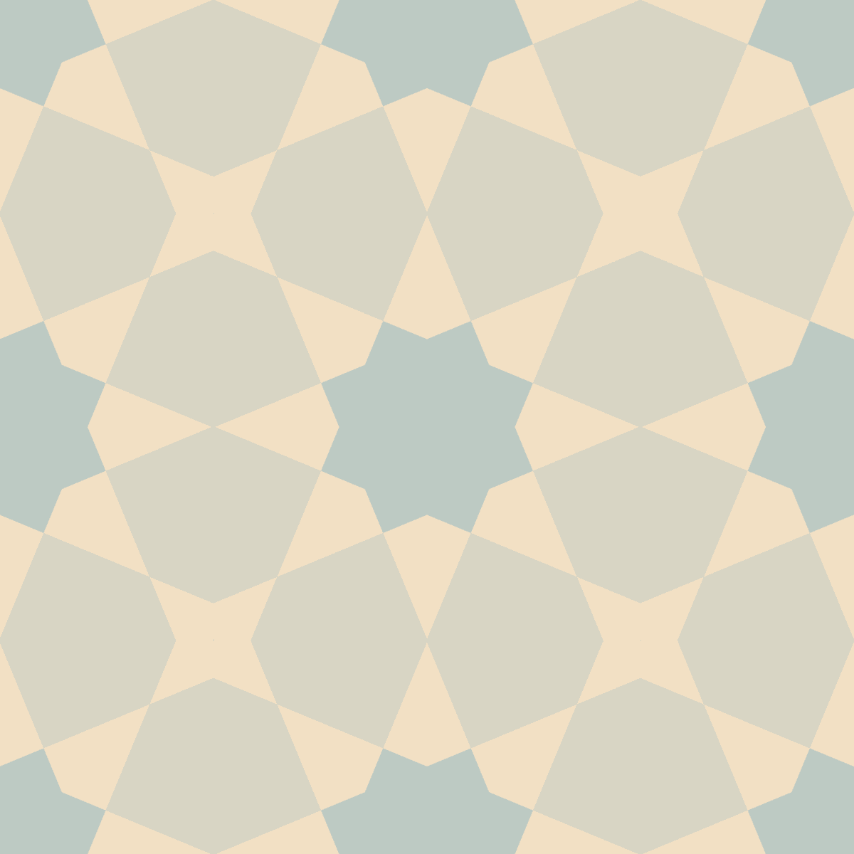 Geometric Pattern: Morocco: Antique / Red Wolf