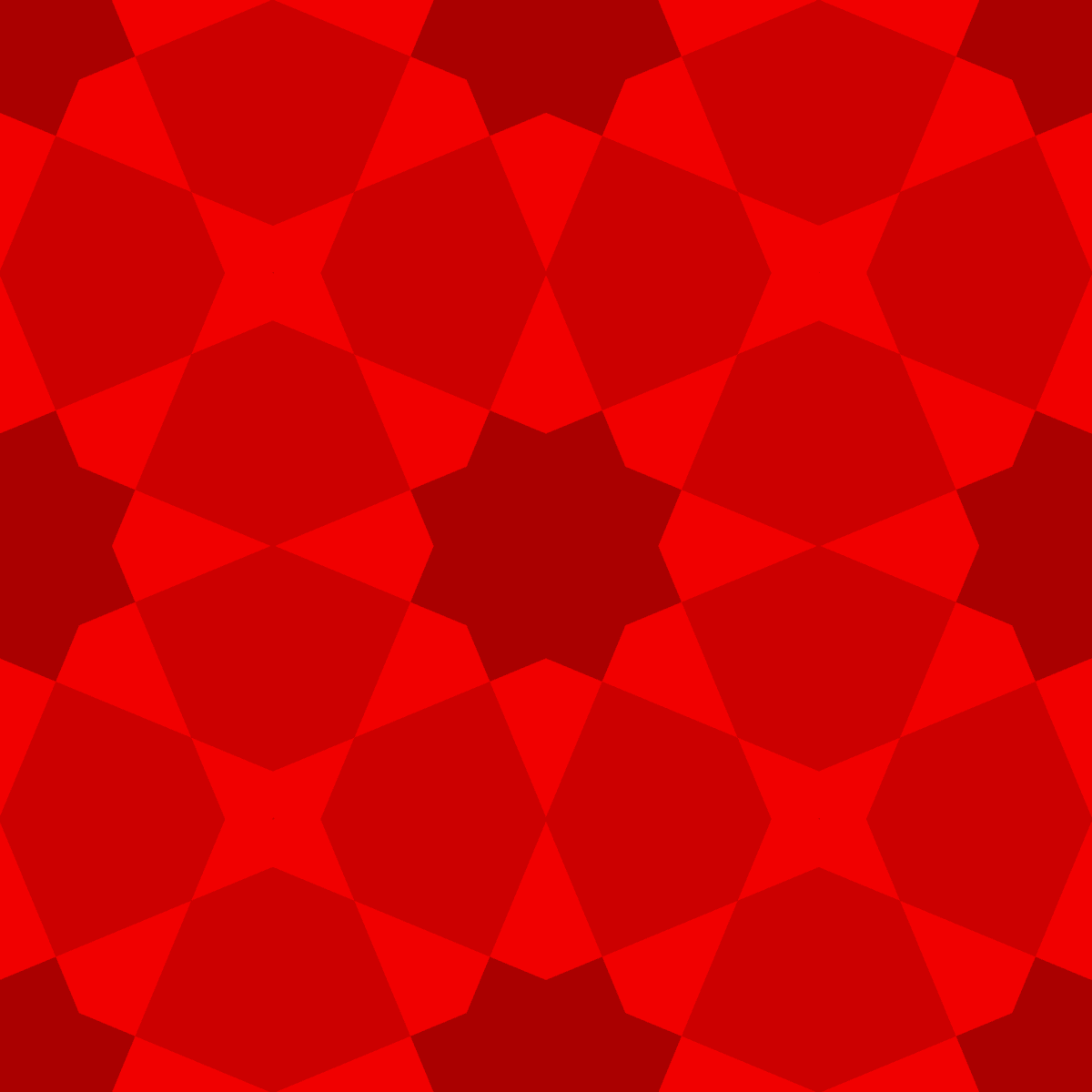 Geometric Pattern: Morocco: Gemstone / Red Wolf