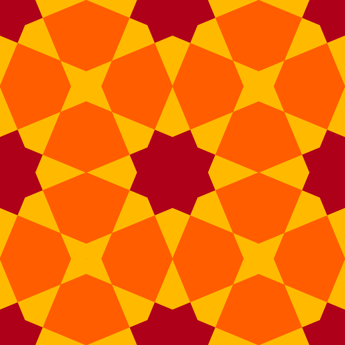 Geometric Pattern: Morocco: Art Deco / Red Wolf