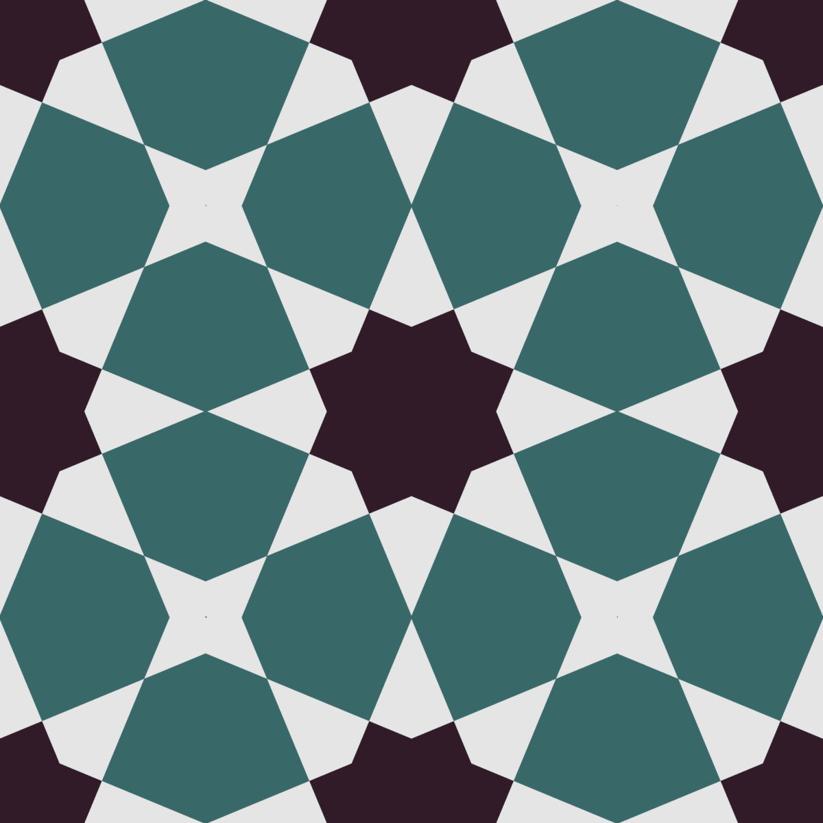 Geometric Pattern: Morocco: Art Deco / Red Wolf