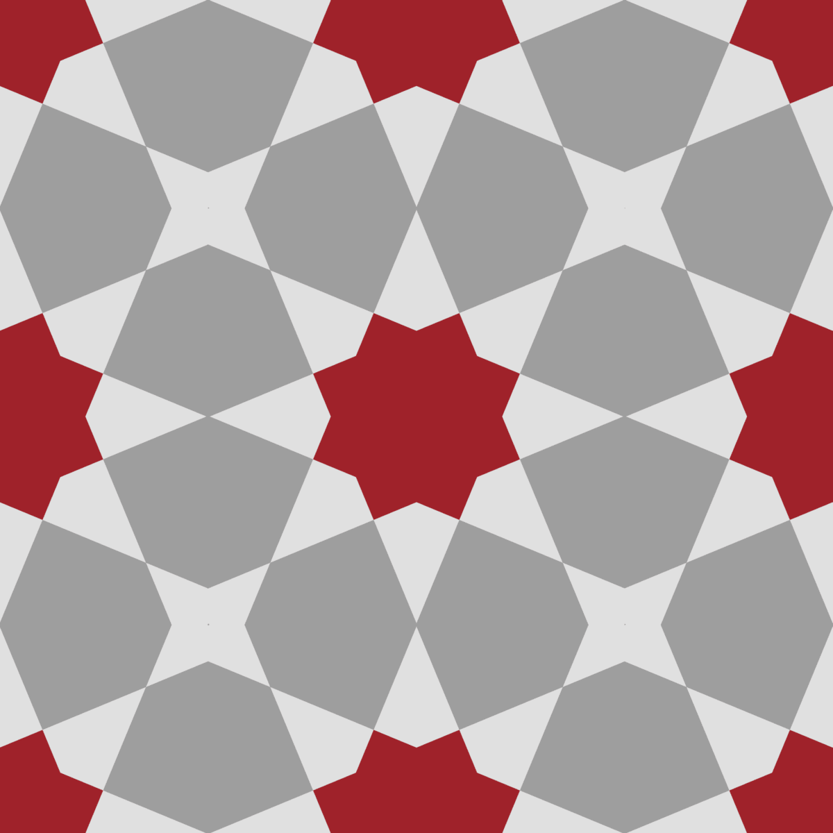 Geometric Pattern: Morocco: Season / Red Wolf