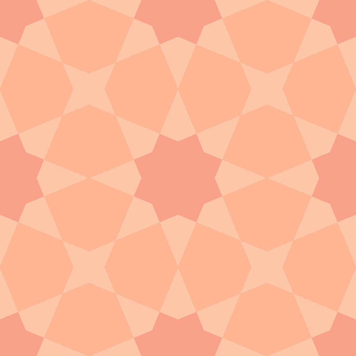 Geometric Pattern: Morocco: Hortus / Red Wolf