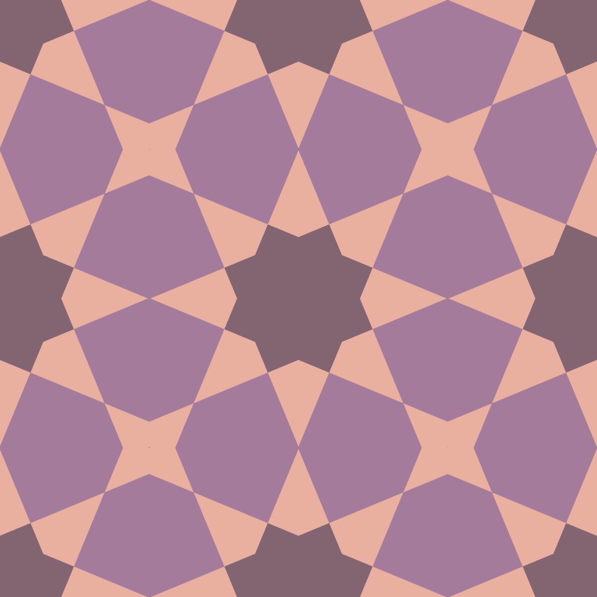 Geometric Pattern: Morocco: Hortus / Red Wolf