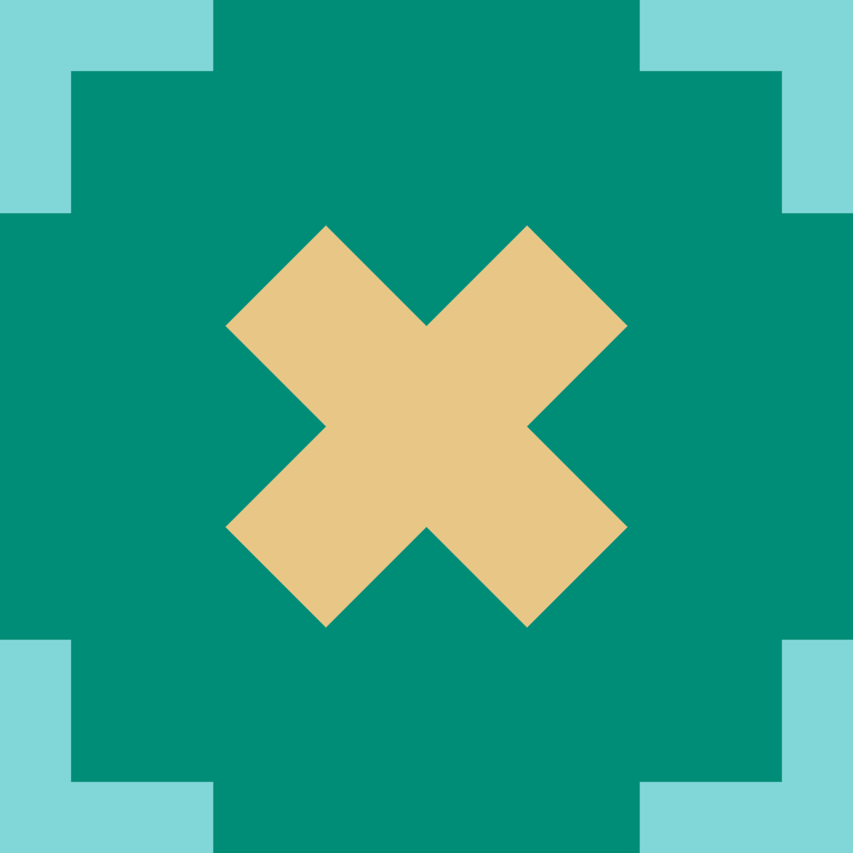 Geometric Pattern: Lucile: Art Deco / Red Wolf