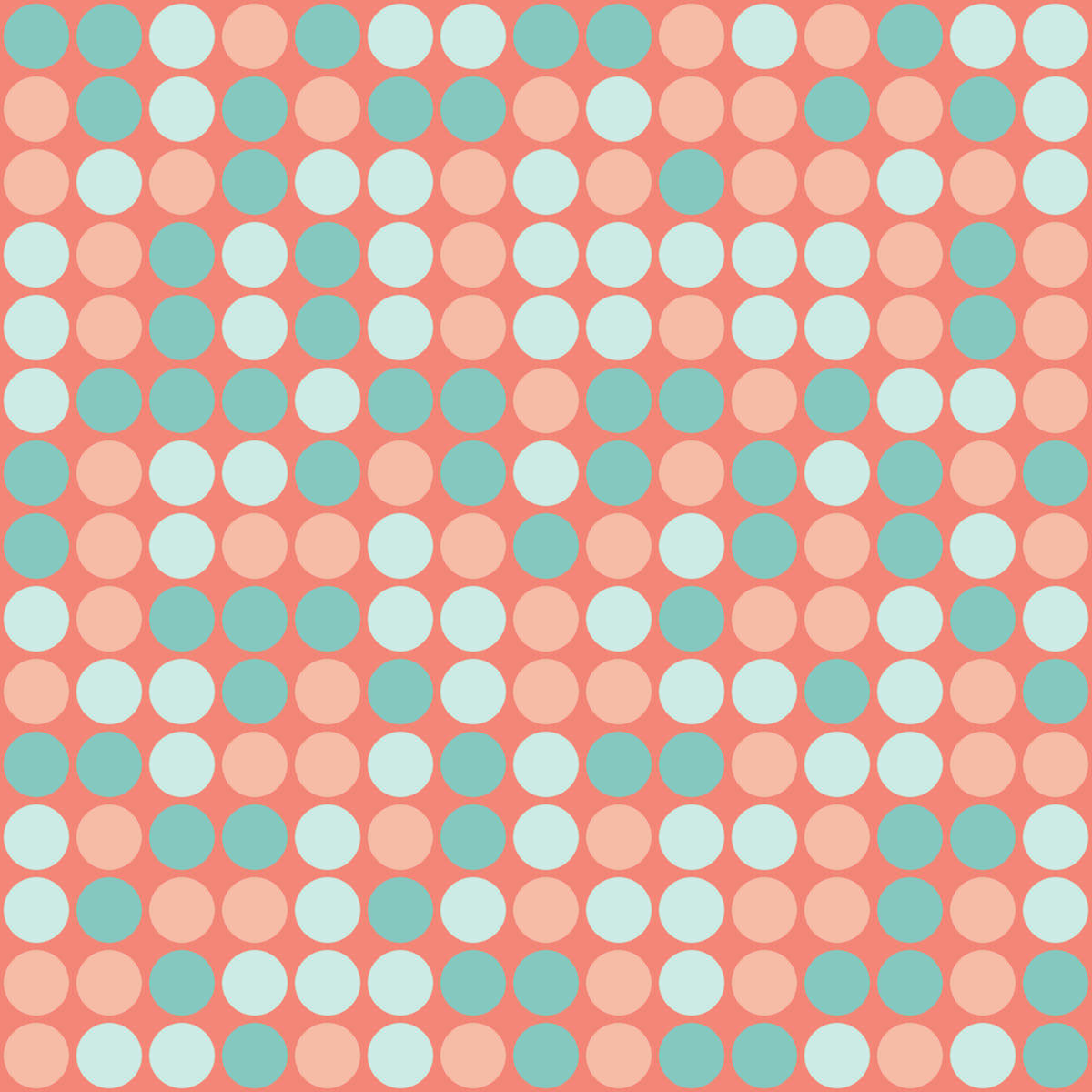 Geometric Pattern: Gerald: Garden / Red Wolf