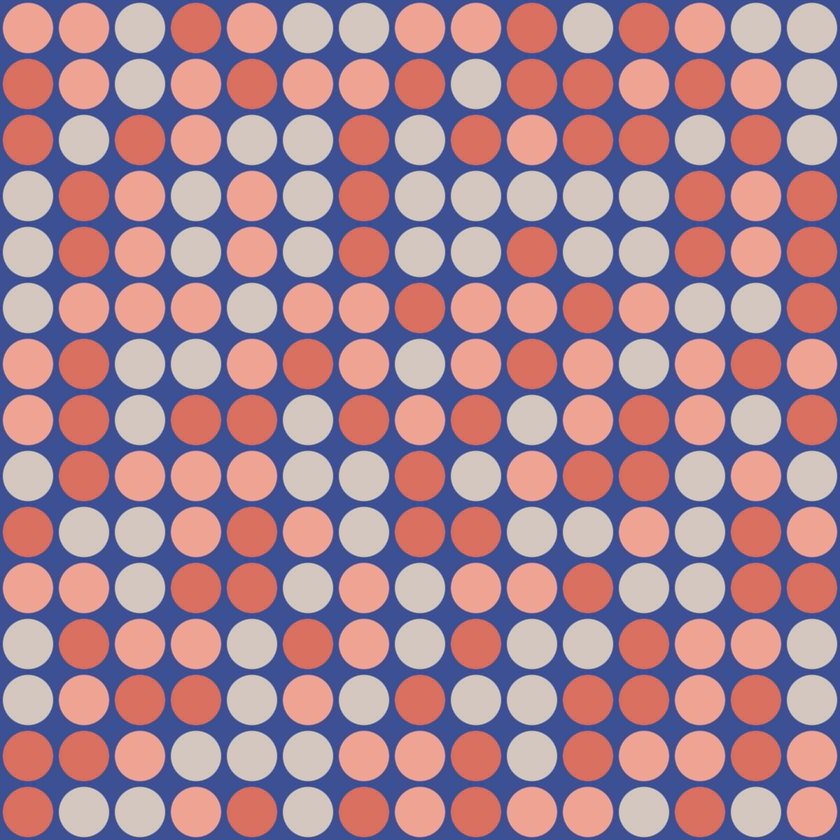 Geometric Pattern: Gerald: Garden / Red Wolf