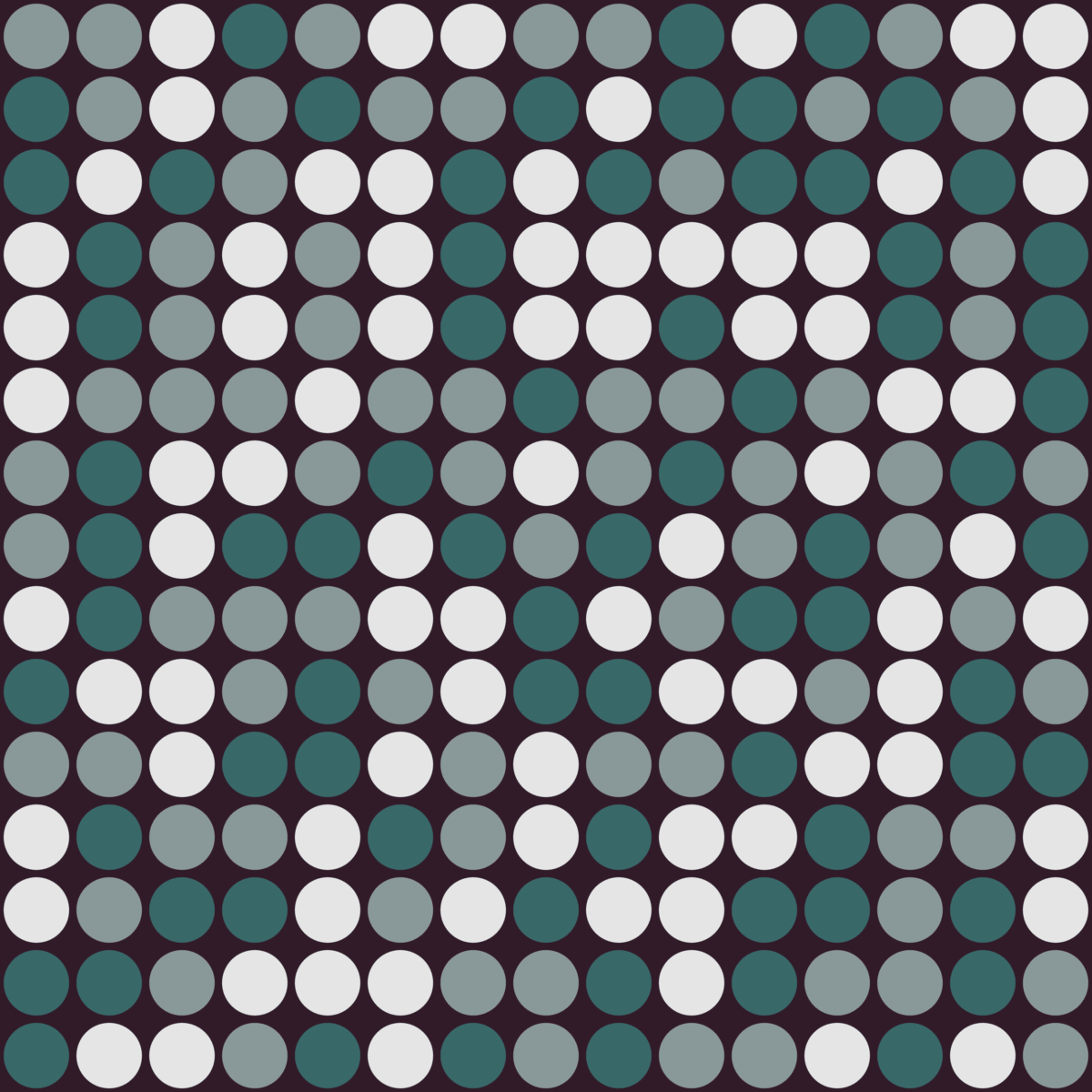 Geometric Pattern: Gerald: Art Deco / Red Wolf