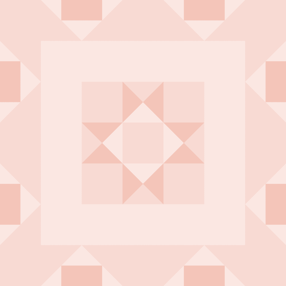 Geometric Pattern: Kendal: Antique / Red Wolf