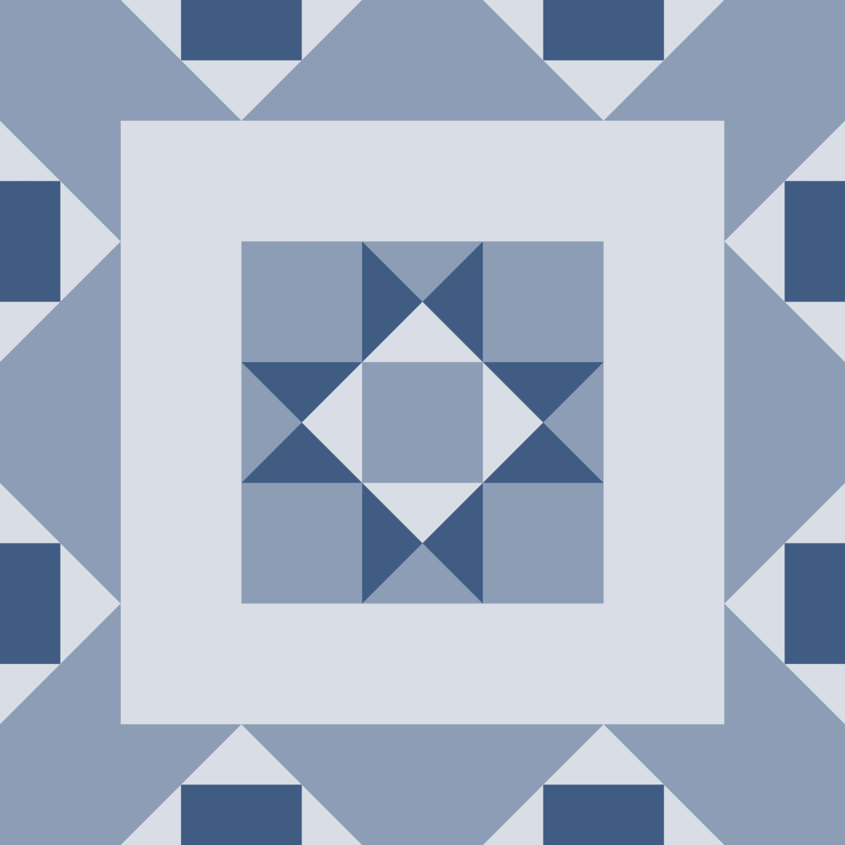 Geometric Pattern: Kendal: Cesco / Red Wolf