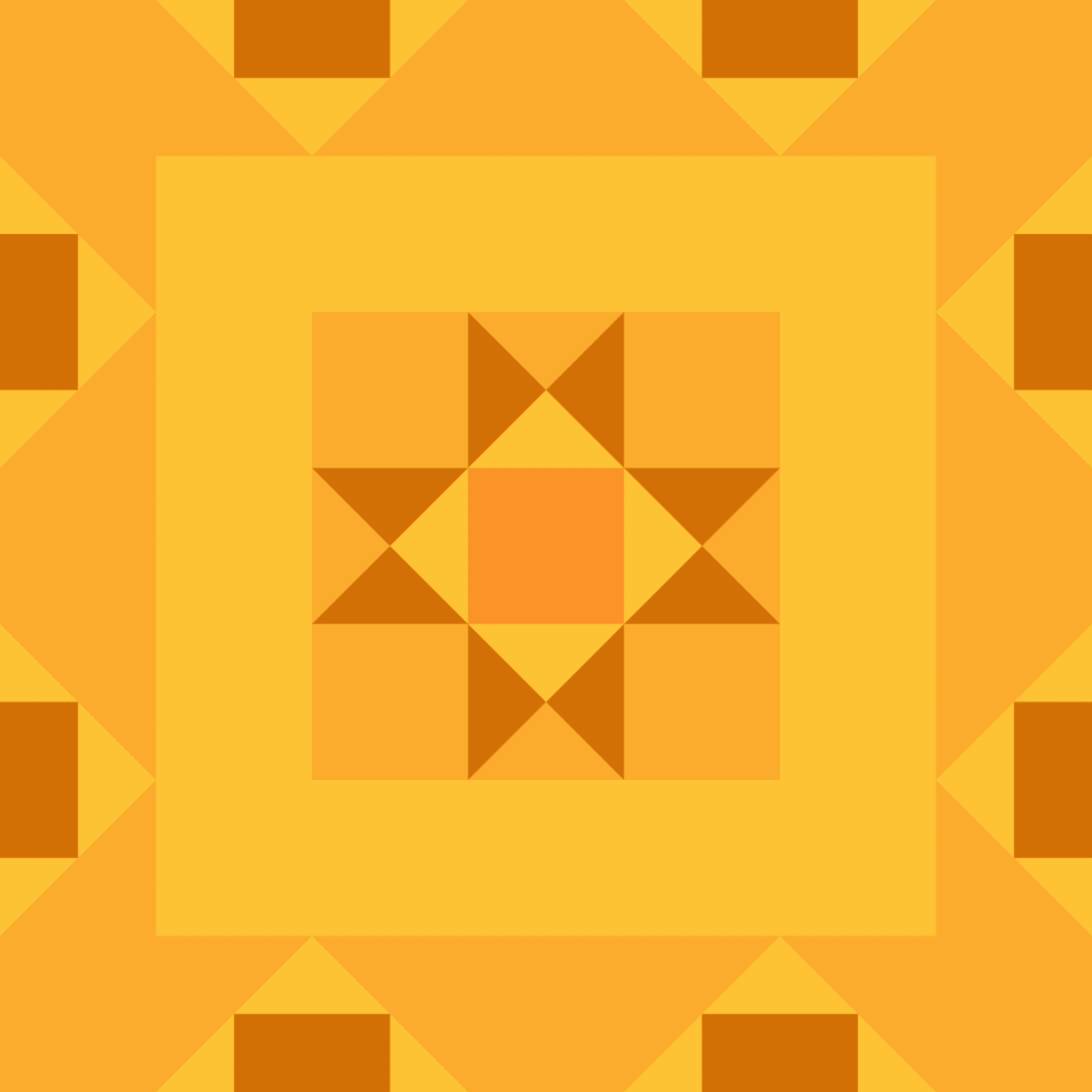 Geometric Pattern: Kendal: Moderna / Red Wolf