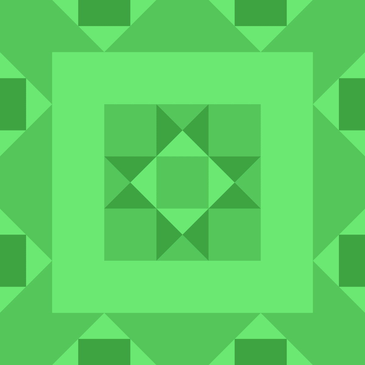 Geometric Pattern: Kendal: Gemstone / Red Wolf