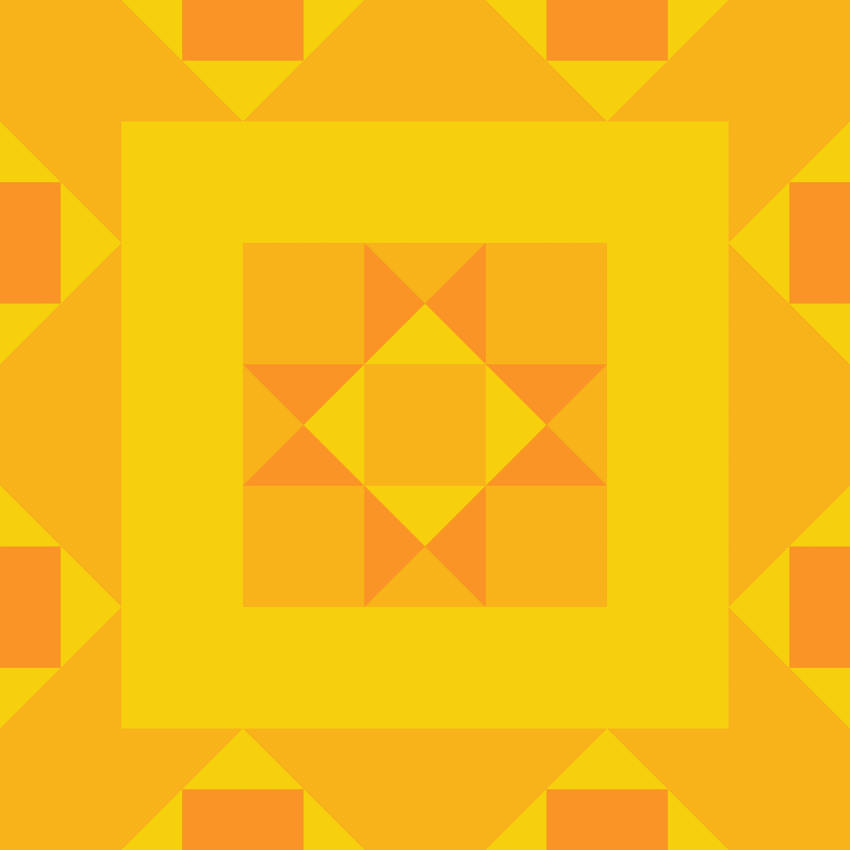 Geometric Pattern: Kendal: Gemstone / Red Wolf