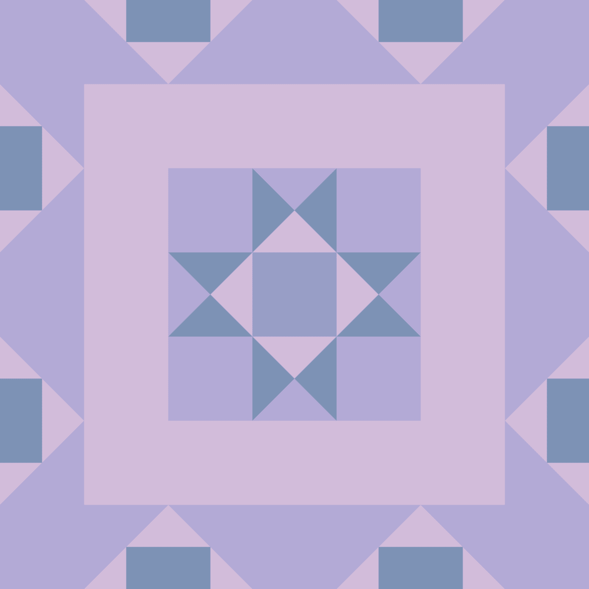 Geometric Pattern: Kendal: Hortus / Red Wolf